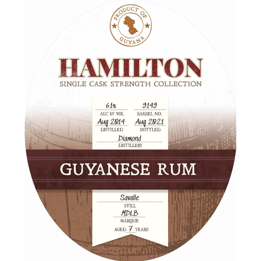 Hamilton Demerara #9149 by Diamond Distillery Guyana 2014