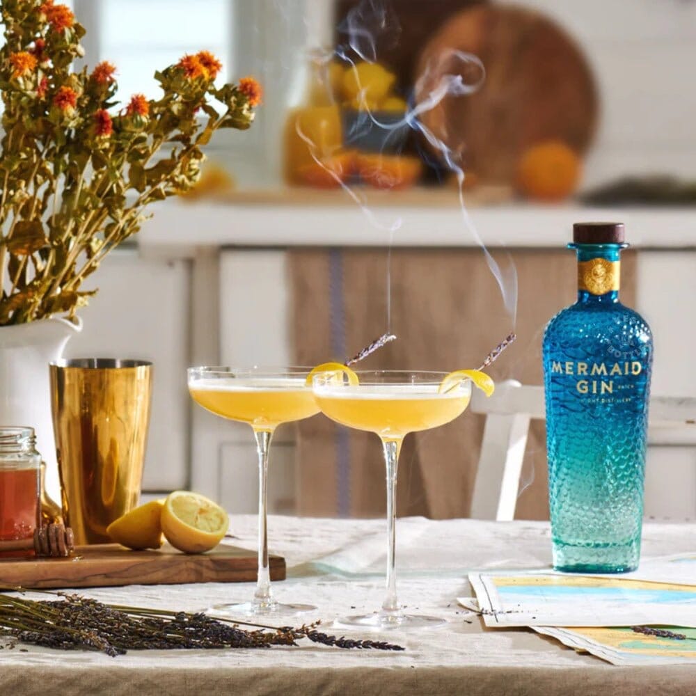 Mermaid Gin London Dry Gin 84 Proof Award-Winning Coastal