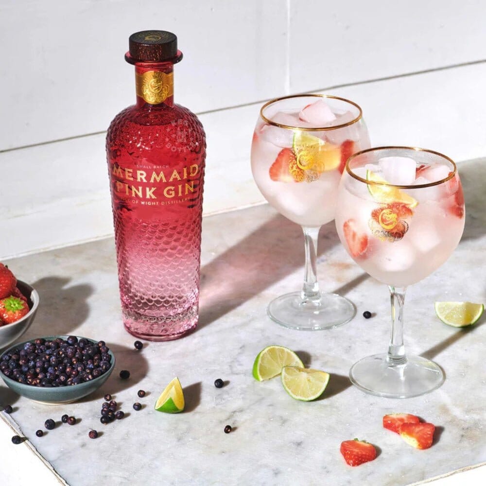Mermaid Pink Gin 750ml British Strawberry Infused Gin