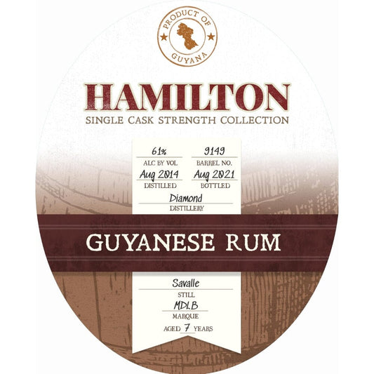 Hamilton Demerara #9149 by Diamond Distillery Guyana 2014