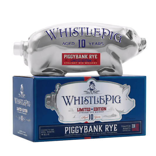 WhistlePig 10 Year Piggybank "Rye, White, & Blue" Limited Edition